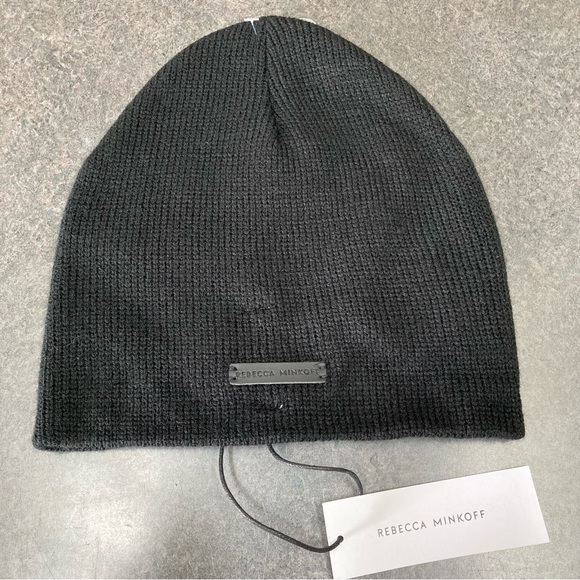 Rebecca Minkoff Black Star Beanie NWT - Picture 2 of 9